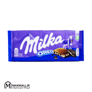 شکلات شیری میلکا اورئو 100 گرم | Milka Oreo Alpine Milk Chocolate 100g