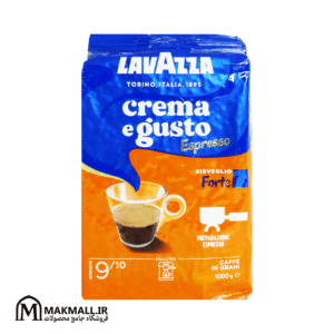 قهوه لاوازا کرما گوستو دارک روست 1000 گرم | Lavazza Crema e Gusto Espresso Forte Dark Roast 1kg Coffee Beans