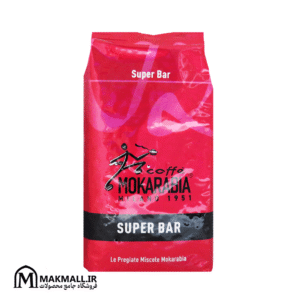 قهوه موکارابیا سوپر بار قرمز 1000 گرمی | Mokarabia Super Bar Coffee Beans 1kg – Medium Roast