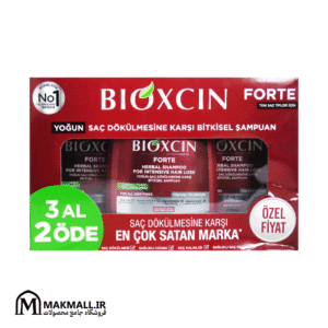 شامپو بیوکسین فورت ضد ریزش مو مناسب انواع مو پک سه عددی 3x300 میل | Bioxcin Forte Herbal Shampoo For Intensive Hair Loss Set 3x300ml