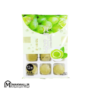 موچی ژاپنی طعم انگور سبز 180 گرم 12 عددی | Japanese Green Grape Mochi 180g 12pcs Super Flavor
