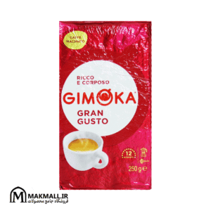 پودر قهوه جیموکا گران گوستو (قرمز) با شدت ۱۲ | Gimoka Gran Gusto Ground Coffee - 250g