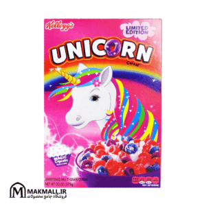 کورن فلکس کلاگز مدل یونیکورن (Unicorn) طعم کاپ کیک 375 گرم | Kellogg’s Unicorn Cereal - Limited Edition