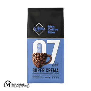 دانه قهوه ریچ کافی بیتر 07 سوپر کرما 1000 گرمی 70٪ روبوستا 30٪ عربیکا | Rich Coffee Biter 07 Super Crema Whole Coffee Beans 1000g